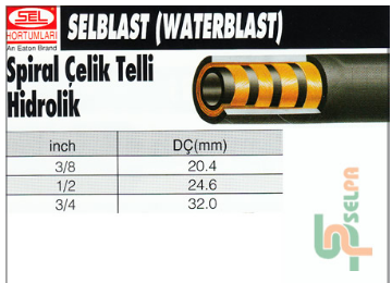 Spiral Çelik Telli Hidrolik Hortum